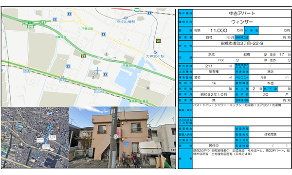 ・船橋市湊町3丁目の1棟アパート JR船橋駅まで徒歩約17分